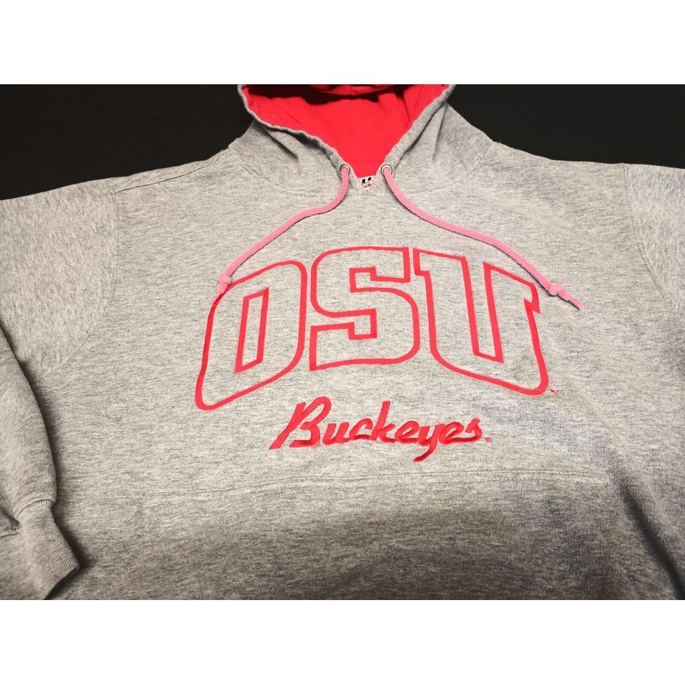 Ohio State Buckeyes Gray & Red Hoodie Foot Locker Cotton Size M - Picture 2 of 11